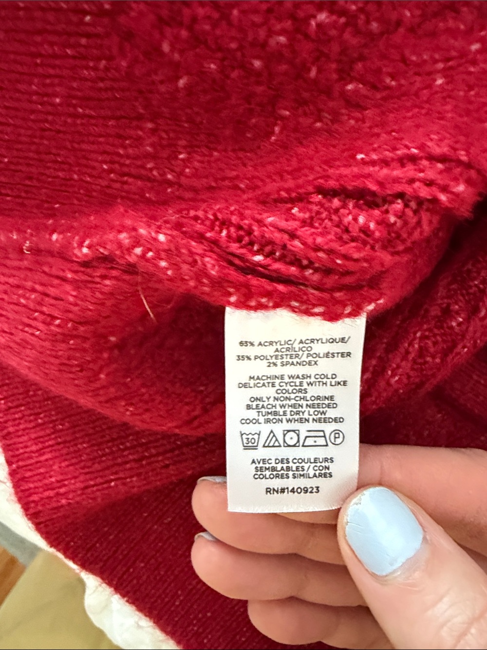 LOFT Ruby Red Cable Knit Button Front Cardigan - Picture 4 of 4
